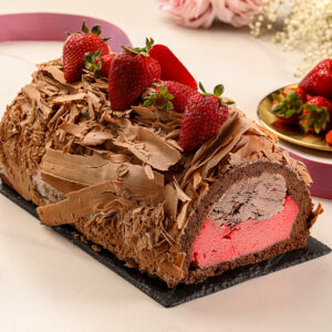 Strawberry and Chocolate Casita Cake